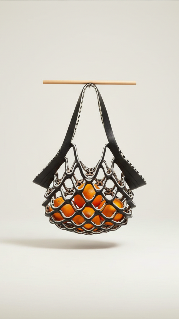 Sac bandoulière femme filet pliable