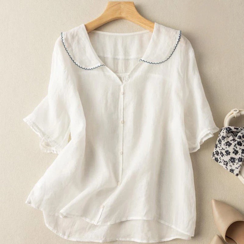 Blouse lin femme élégante Adele
