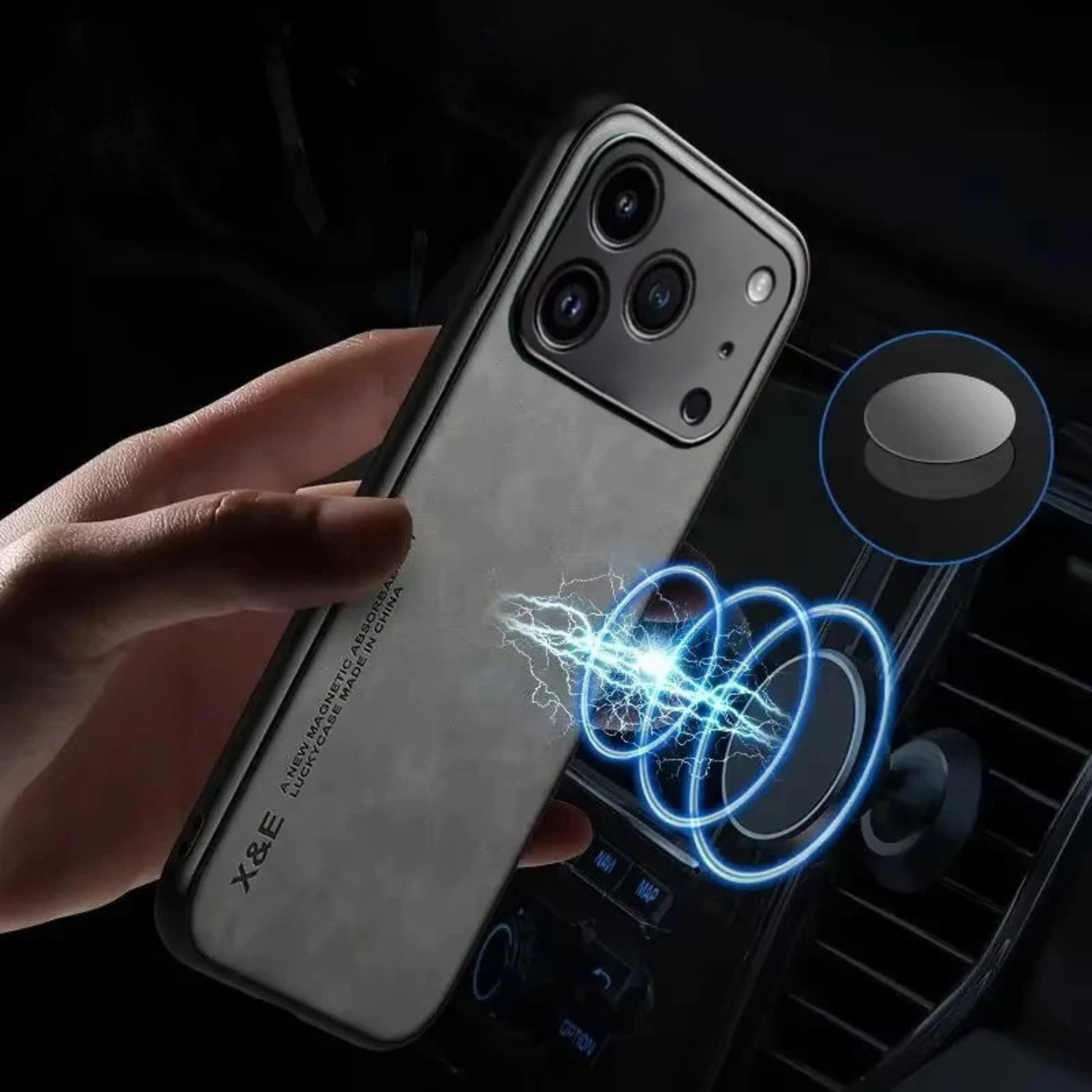 Coque iPhone suède premium antirayures