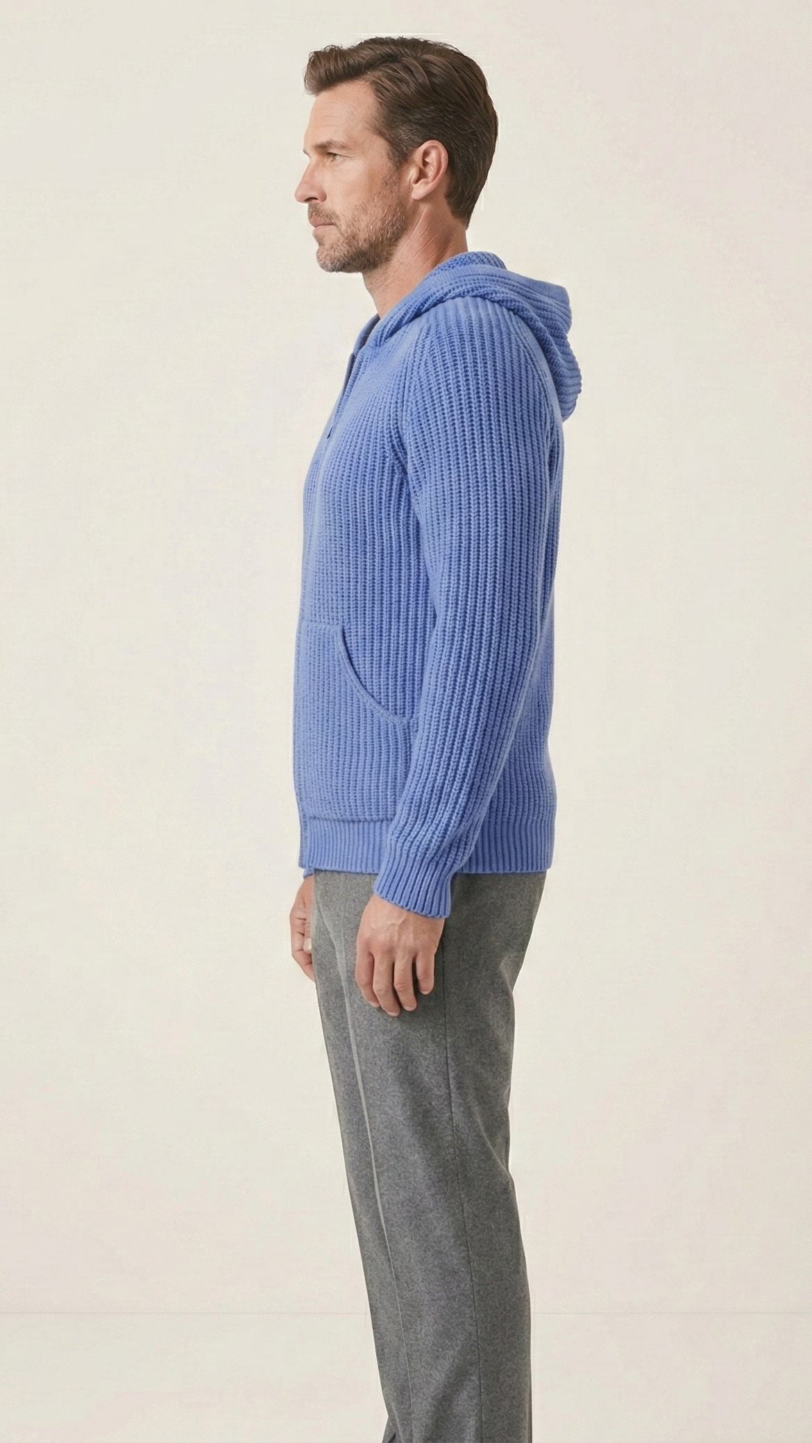 Gilet à capuche zippé homme