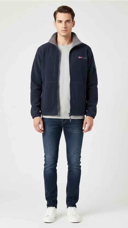 Veste unisexe coupe-vent zippée