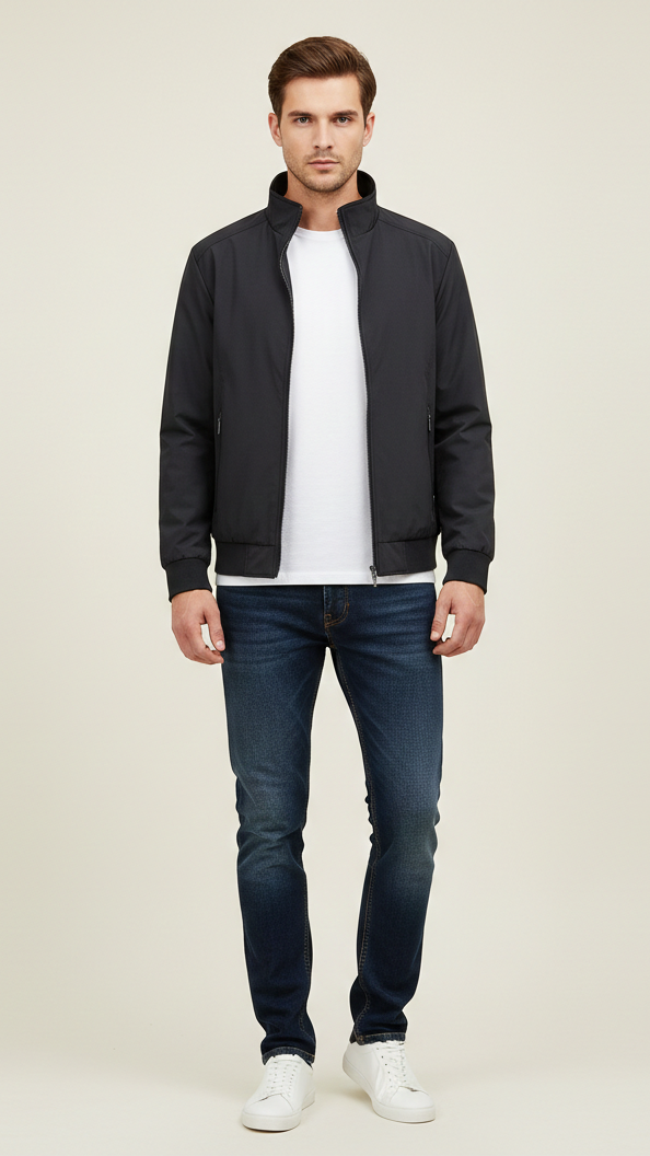 Veste hiver imperméable homme coupe-vent