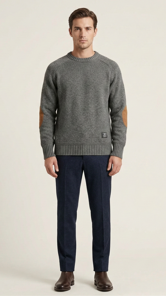 Pull motif alpin chaud