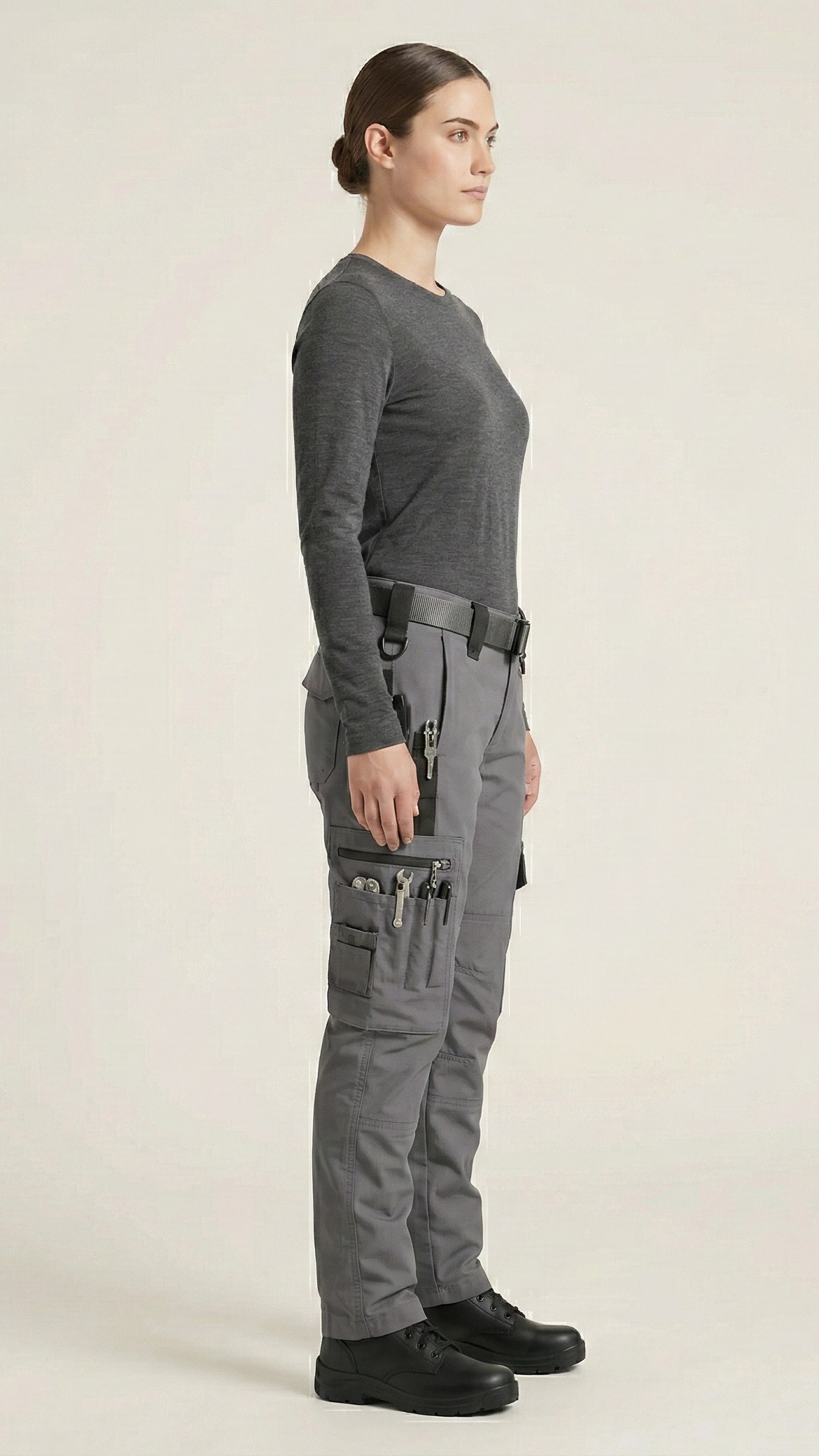 Pantalon cargo de travail homme déperlant
