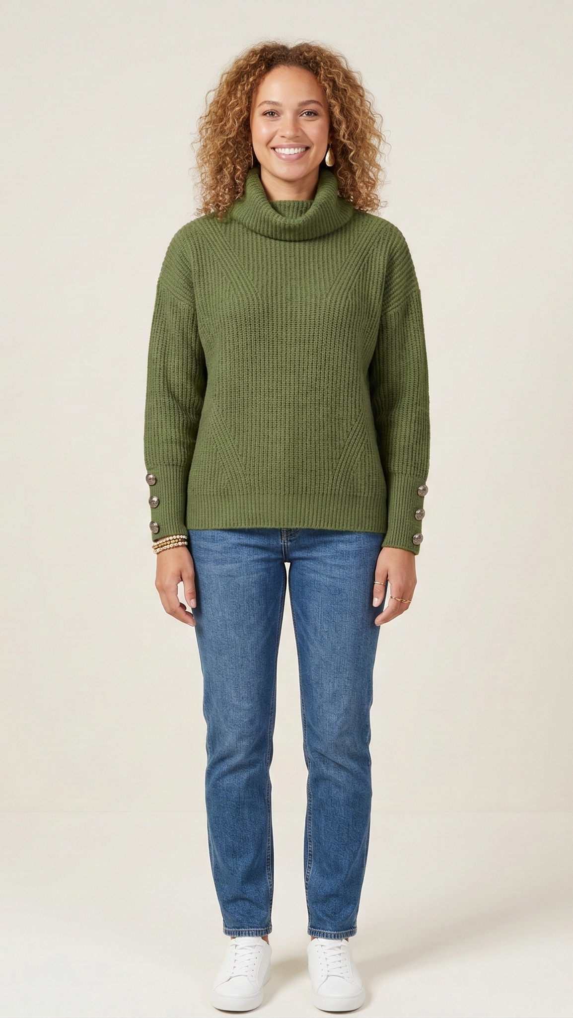 Pull col roulé femme palangre