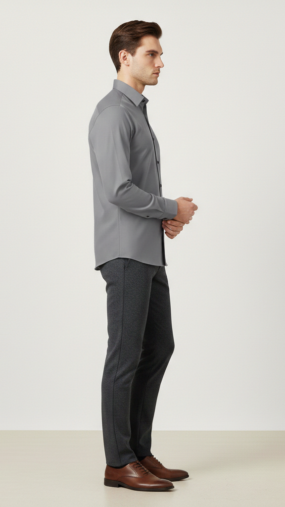 Chemise entreprise homme sans repassage stretch