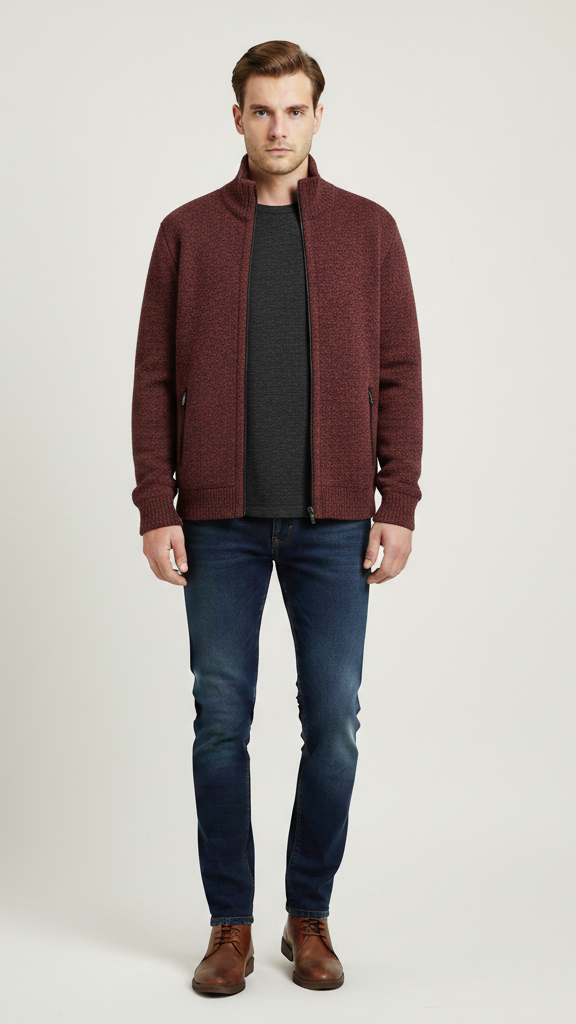 Rouge Foncé / XXXL