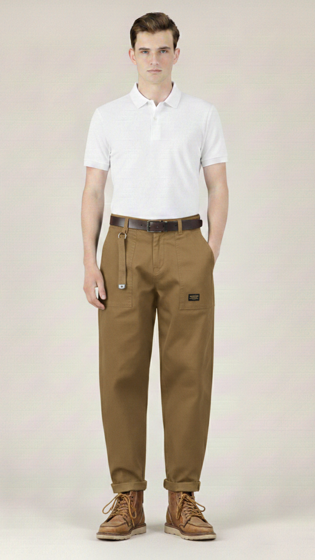 Pantalon cargo homme délavé vintage