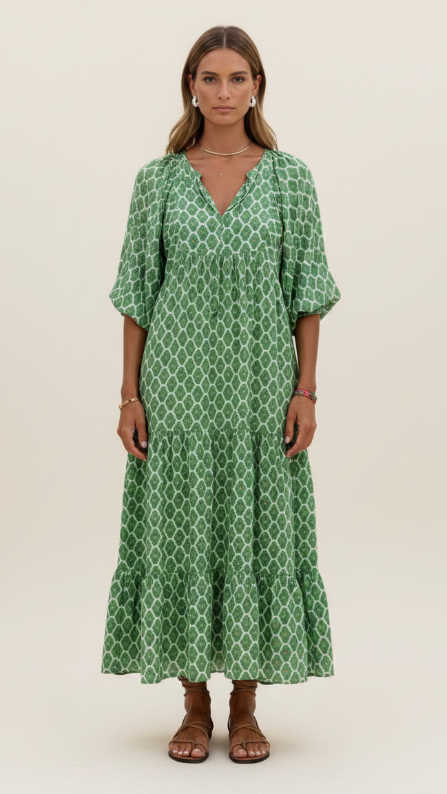 Vert et Blanc / 2XL