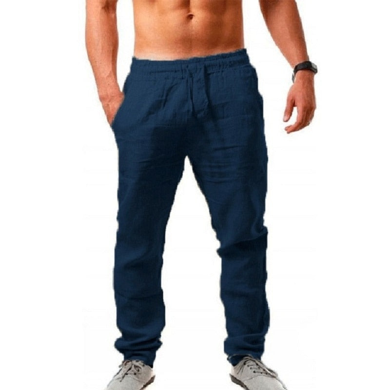 Pantalon lin homme élégant