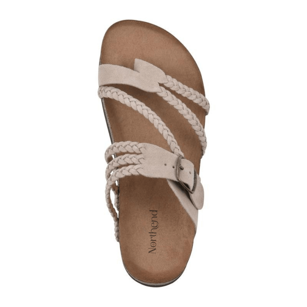 Sandales Femme à Semelle Liège | Brides Tressées