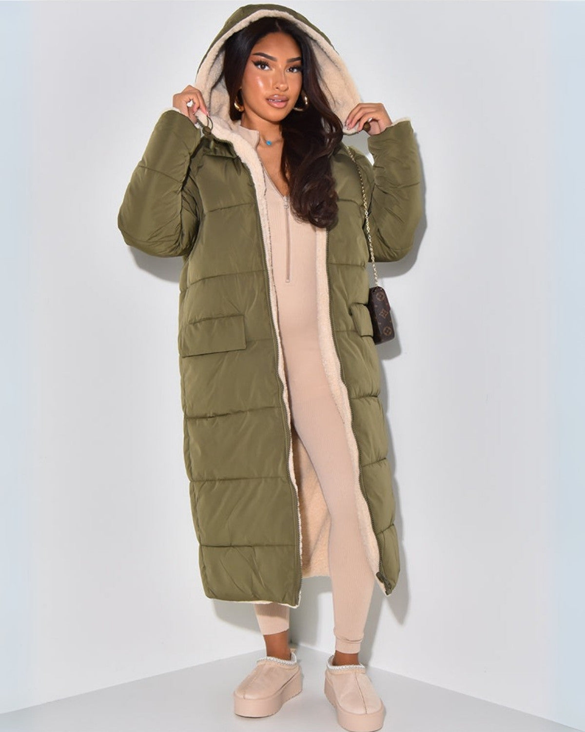 Manteau d'Hiver Femme Réversible | Design Double Face