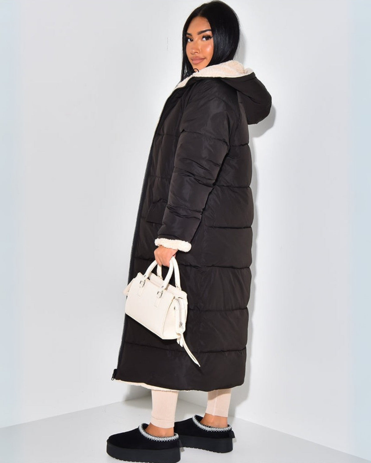 Manteau d'Hiver Femme Réversible | Design Double Face