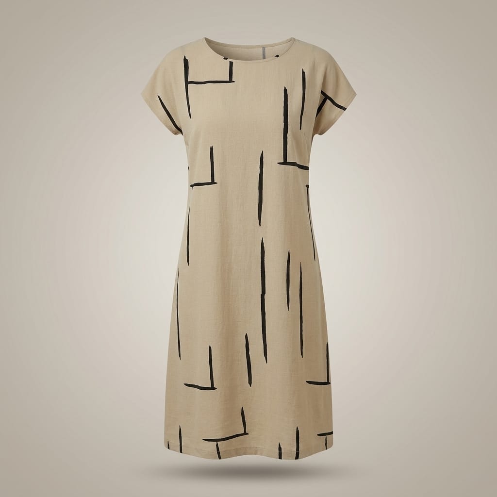 Robe Trapèze Femme à Imprimé Géométrique | Mini