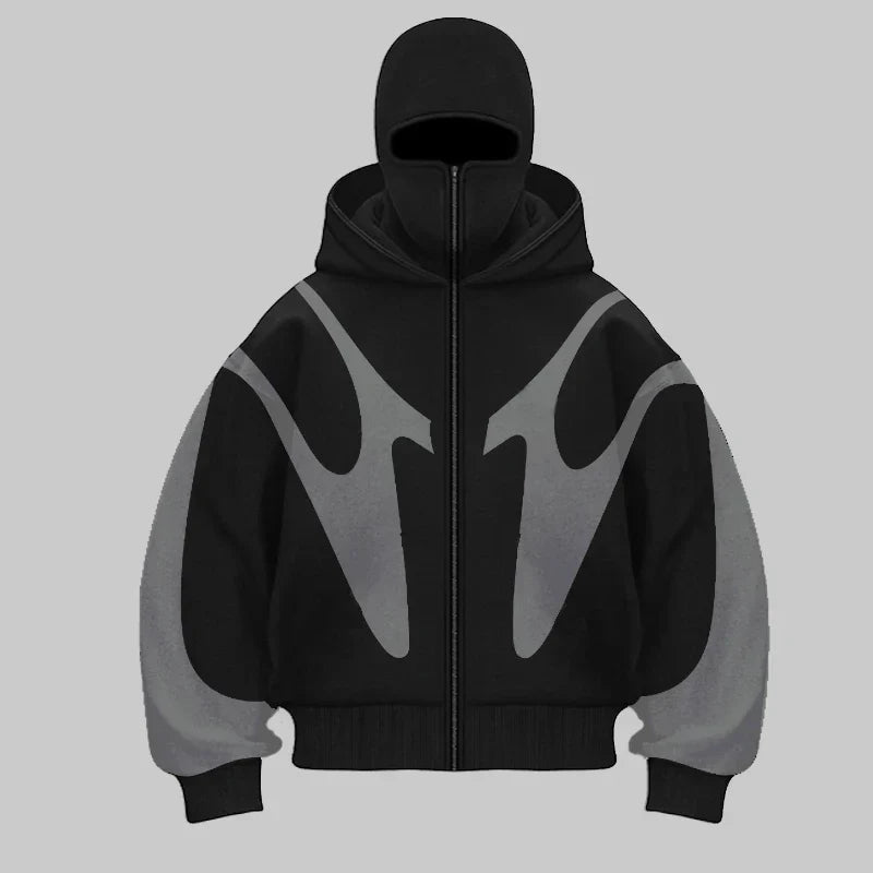 Sweat à capuche cagoule unisexe avec masque
