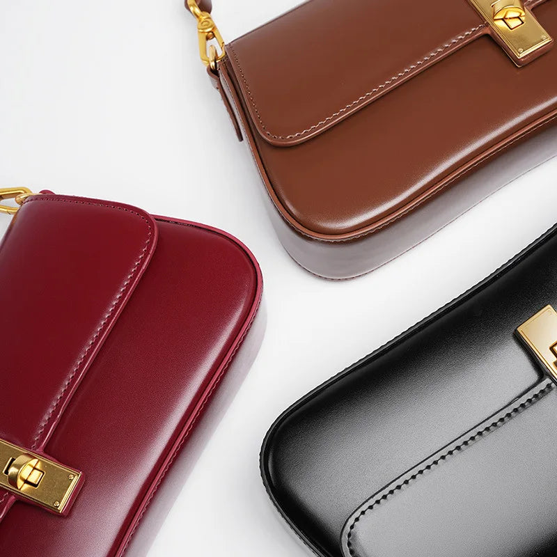 Sac bandoulière doré tendance femme