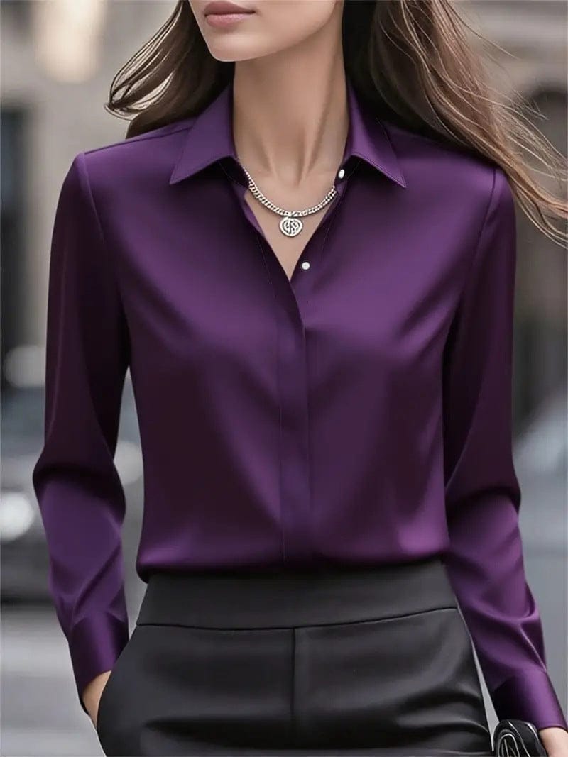 Blouse Femme Intemporelle à Col Chemise | Boutonnée