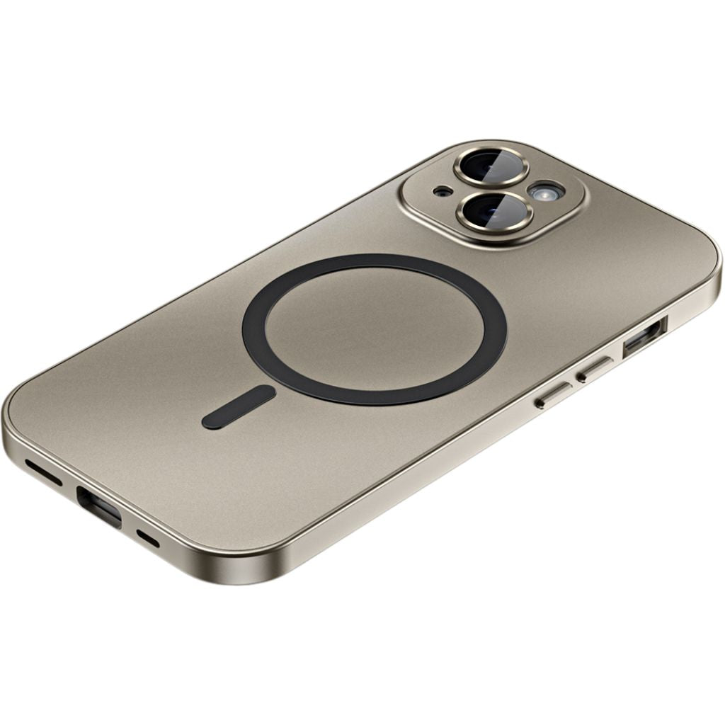 Coque iPhone MagSafe métal premium