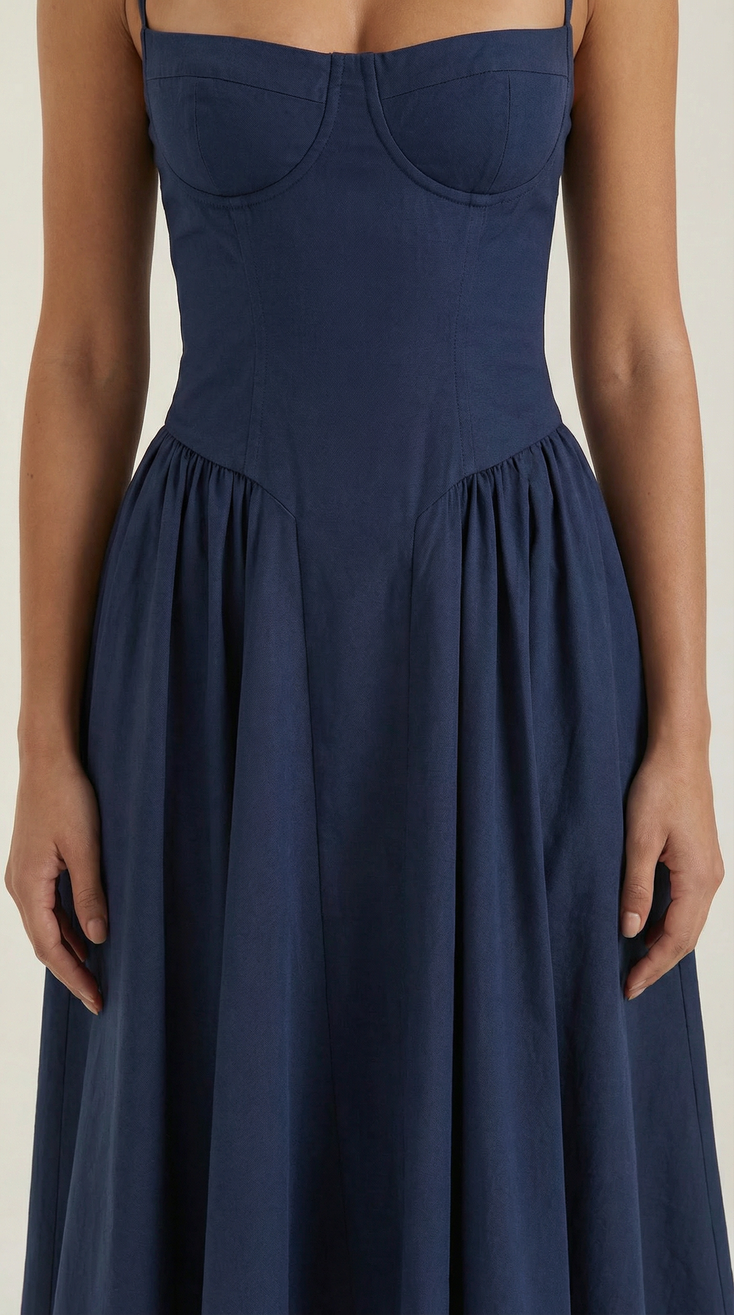 Robe midi corset femme imprimé fleuri