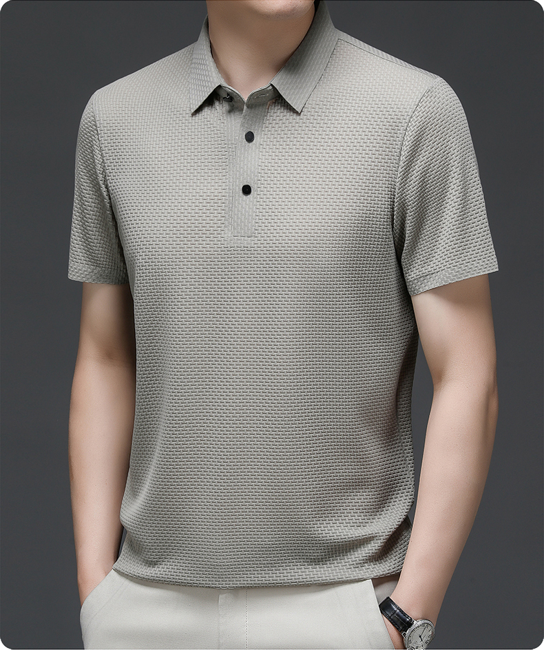 Polo élégant homme léopard