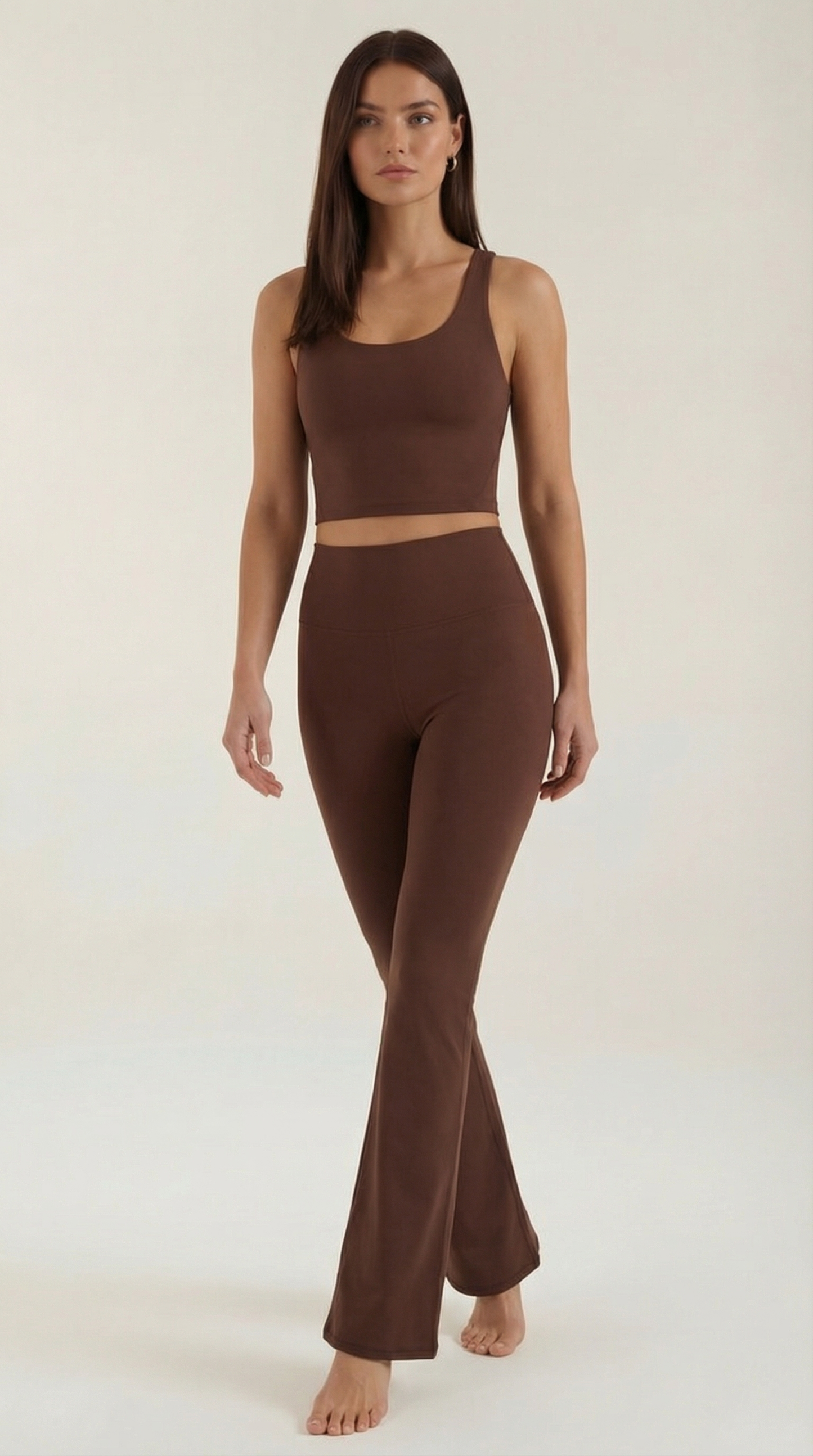 Legging évasée taille haute femme