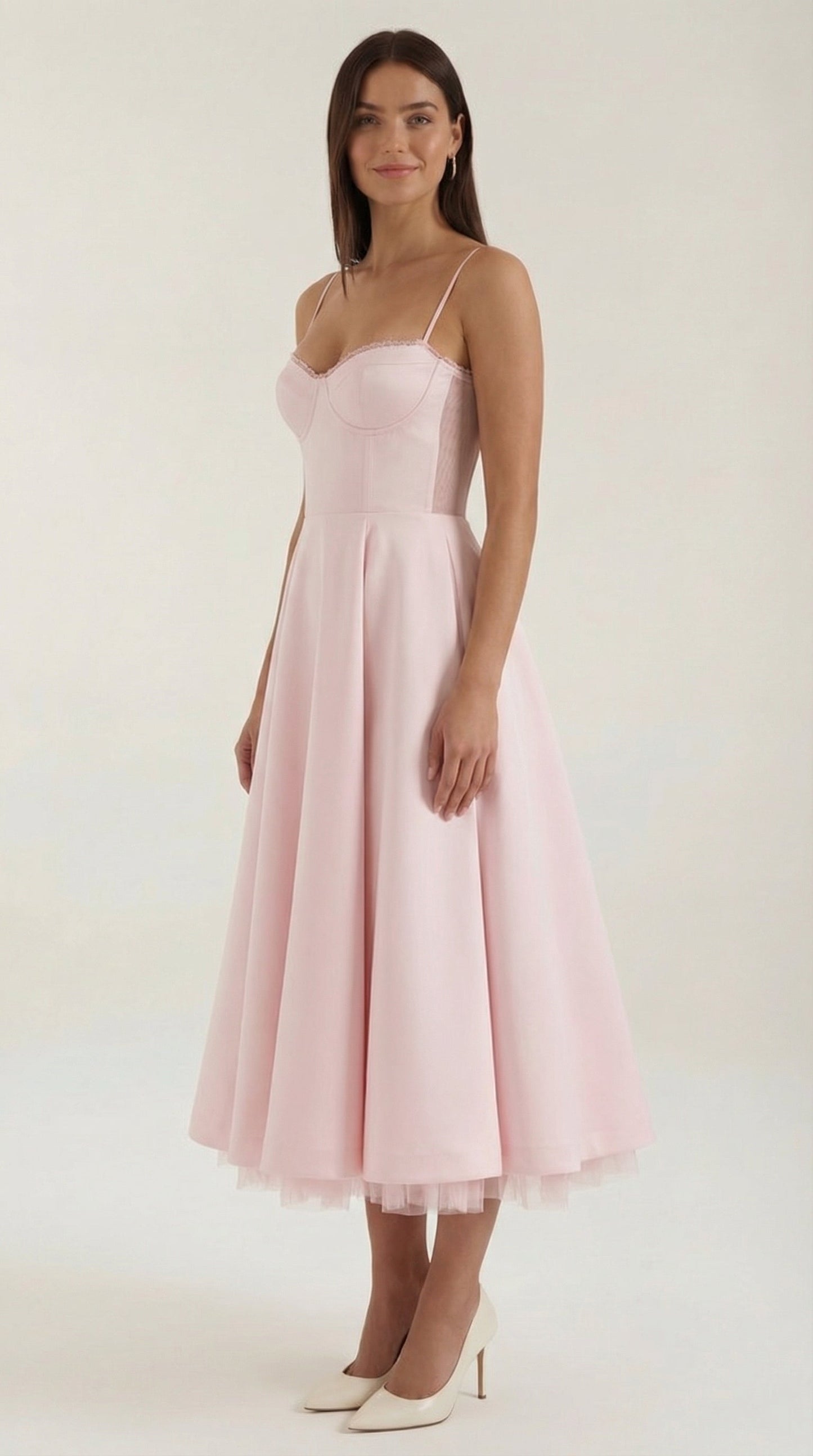 Robe midi tulle femme élégante