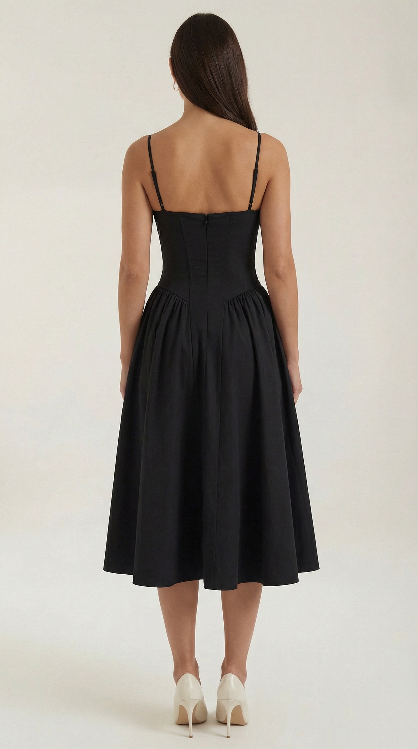 Robe midi corset femme imprimé fleuri